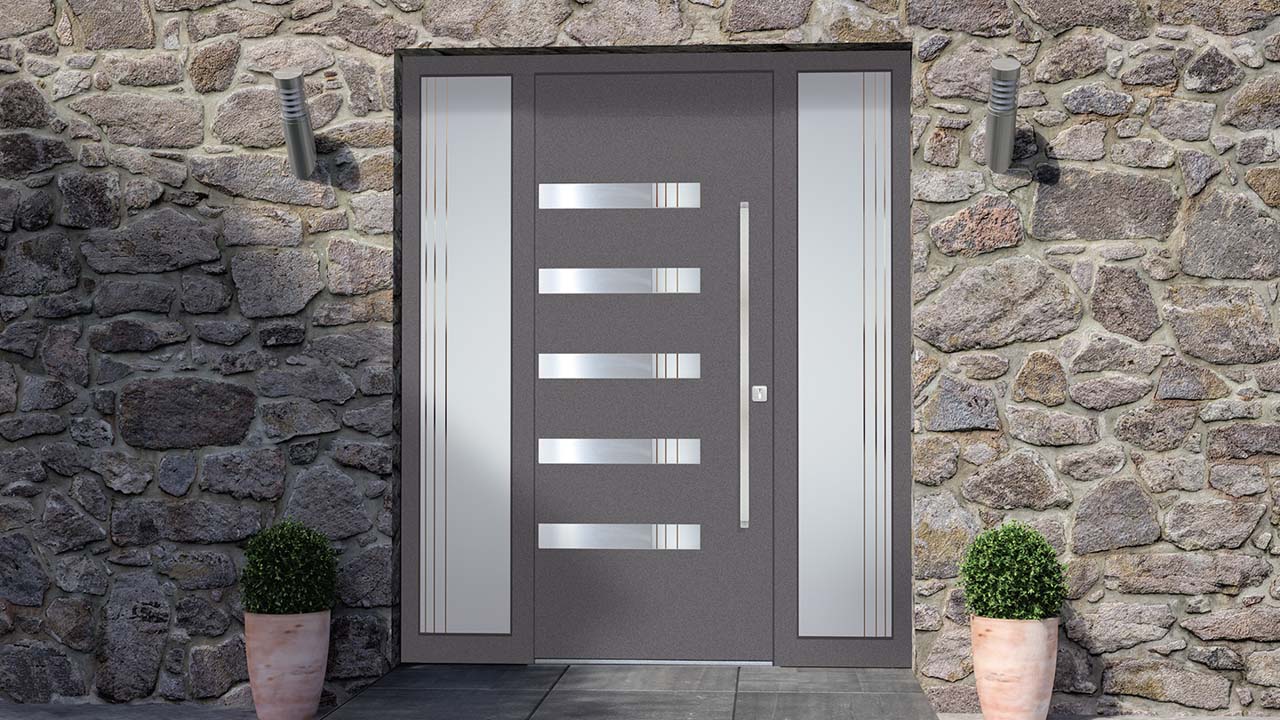 Alumínium exkluzív bejárati ajtó | BBS Center | Ajtó - Ablak | Fa