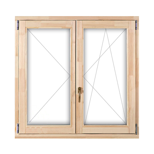 DT68 150x120 középen felnyíló bukó-nyíló fa ablak jobb | bbscenter.hu