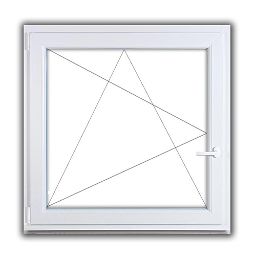 120x120 bukó-nyíló műanyag ablak bal | bbscenter.hu